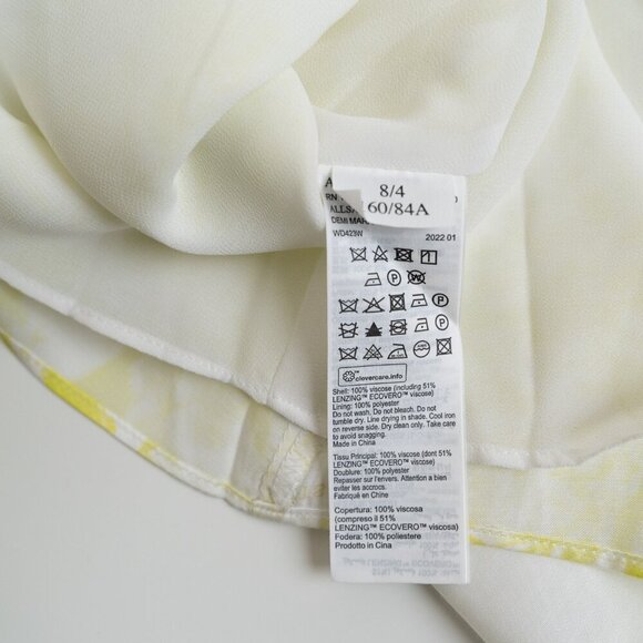 ✨ All Saints Mini Dress Demi Marama Citrus Yellow - Picture 13 of 13